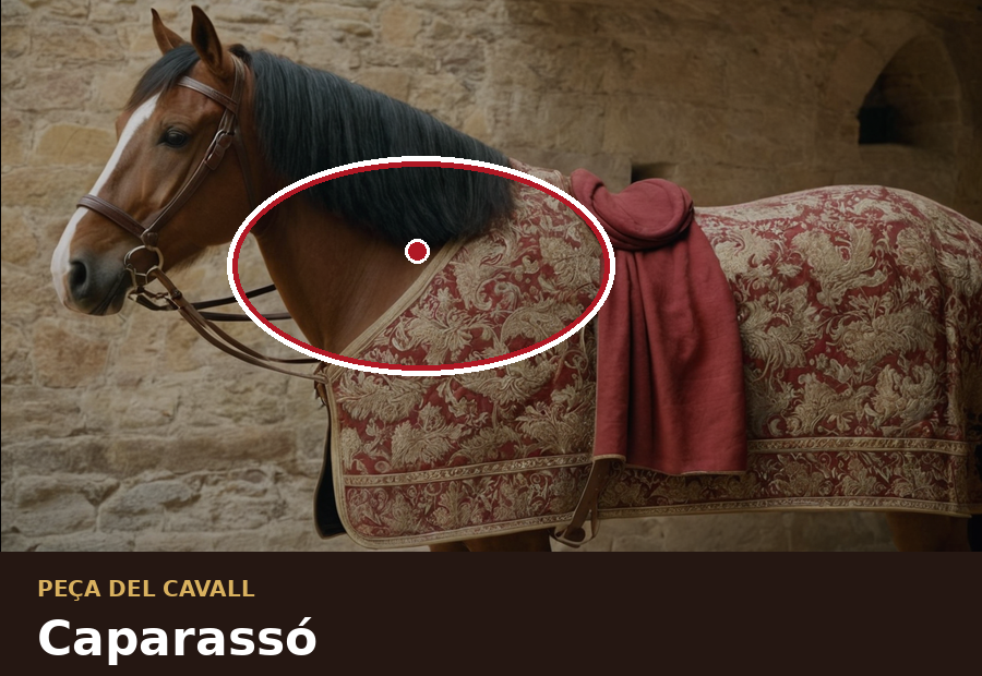 Caparassó en la protecció del cavall medieval