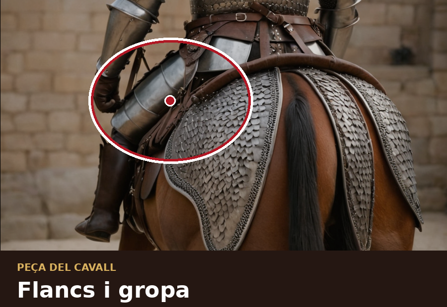 Flancs i gropa en la protecció del cavall medieval